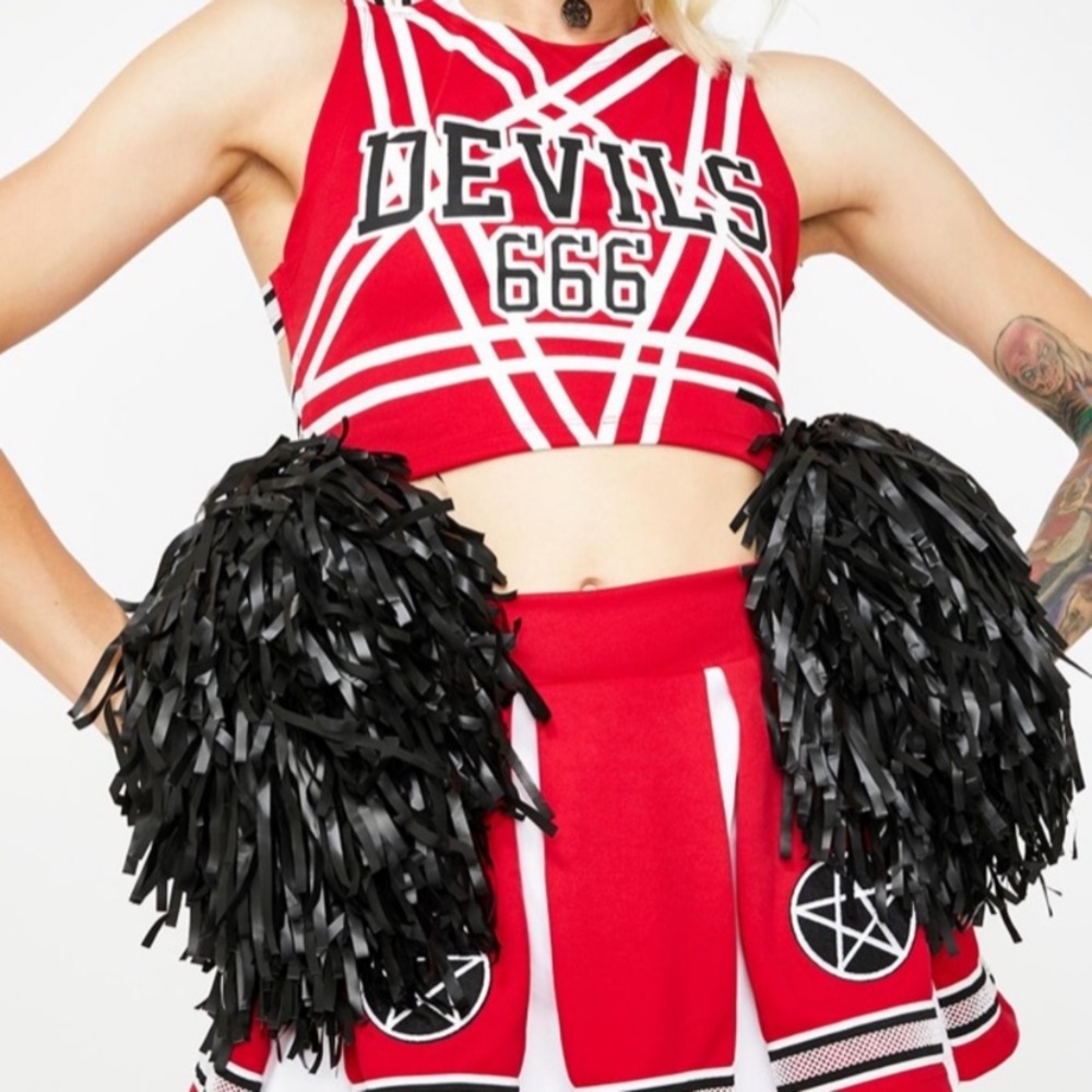dolls kill cheerleading costume